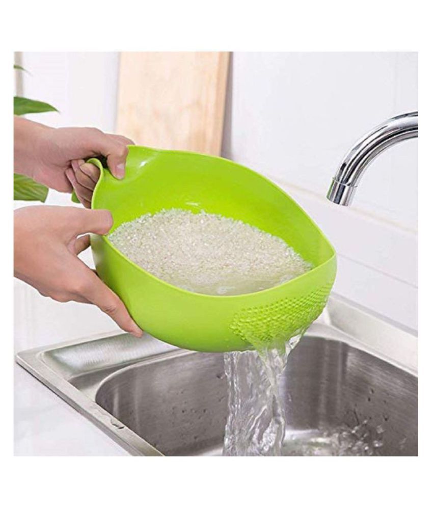 Shopocus Plastic Rice Pulses Fruits Vegetable Noodles Pasta Washing ...