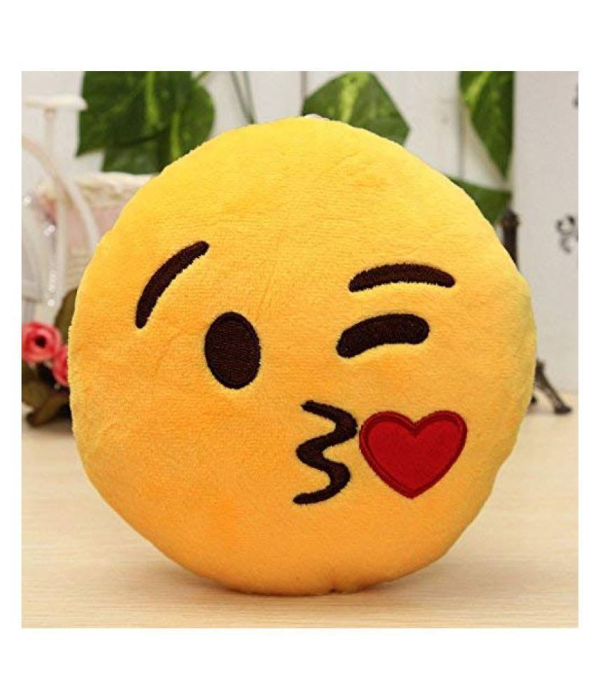 Romantic Flying Kiss Emoji Love Heart Pillow Buy Romantic Flying Kiss Emoji Love Heart Pillow Online At Low Price Snapdeal