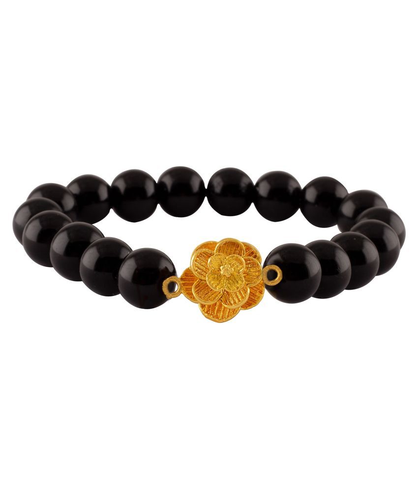     			Modern Fusion Onyx Stone & Pearl Beads Bracelet Healing and Meditation, Protection, Confidence, Will Power of Women