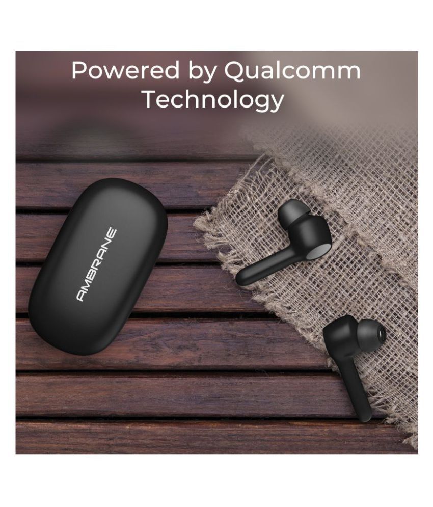 ambrane vibebeats qualcomm true wireless stereo earbuds