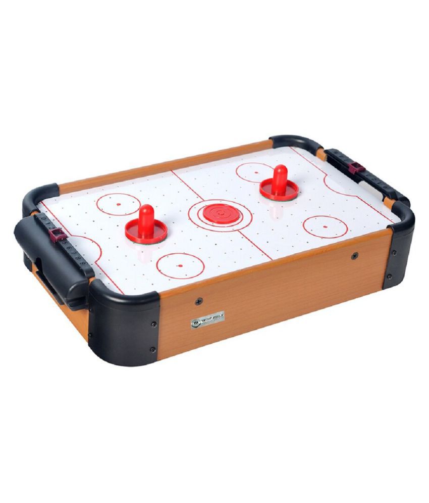 2 Hockey Sticks & 3 Pucks Includes 1 Game Board GoSports Hockey Ice Pucky Wooden Table Top Hockey Game for Kids & Adults 