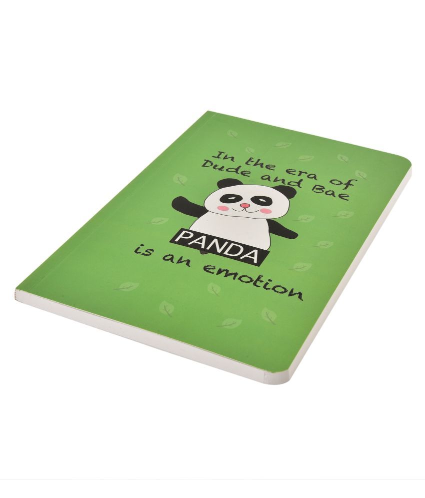 A5 Panda Soft Bound Notebook (Matte Finished Cover, 120 Pages, 80 GSM ...