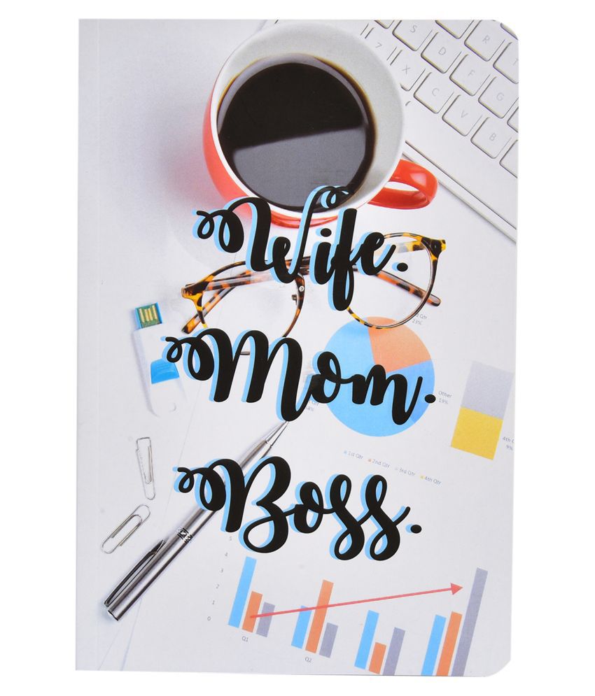 A5 Wife Mom Boss Soft Bound Notebook Matte Finished Cover