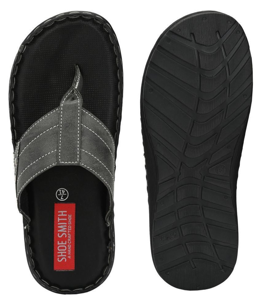 Shoe Smith Black Daily Slippers Price in India- Buy Shoe Smith Black Daily Slippers Online at 