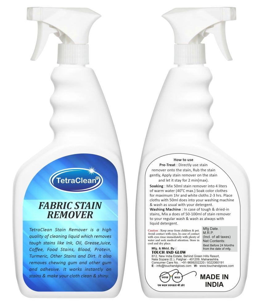 TetraClean Colour Safe Stain Remover Spray Fabric Stain Remover 500 mL