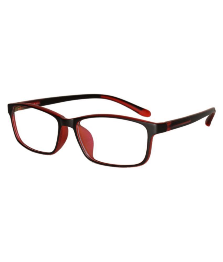     			Peter Jones Red Rectangle Spectacle Frame 1838RD