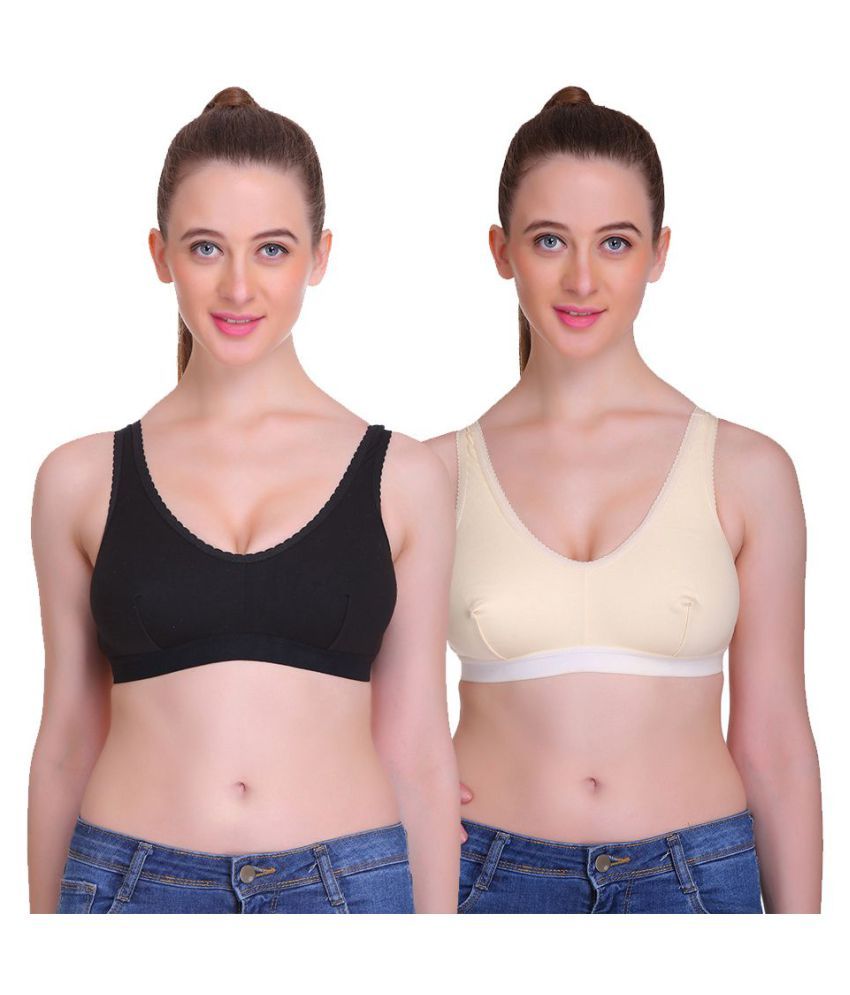     			TT Pack of 2 Cotton Women's Everyday Bra ( Multi Color )