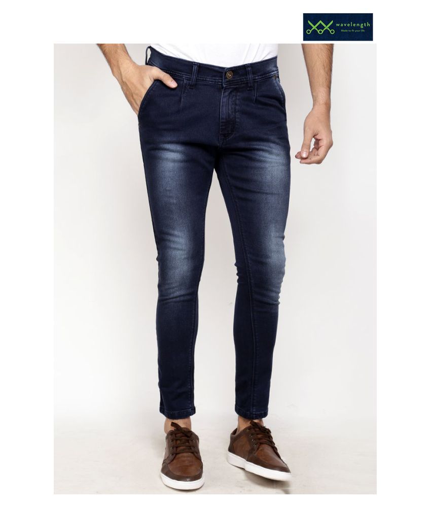 WAVELENGTH by Vishal Mega Mart Dark Blue Slim Jeans - Buy WAVELENGTH by ...