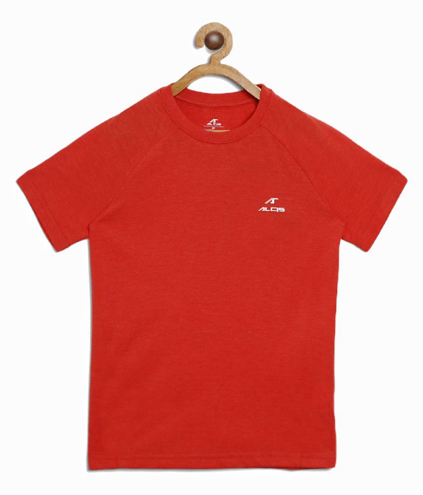 Alcis - Red Polyester Boy's T-Shirt ( Pack of 1 )