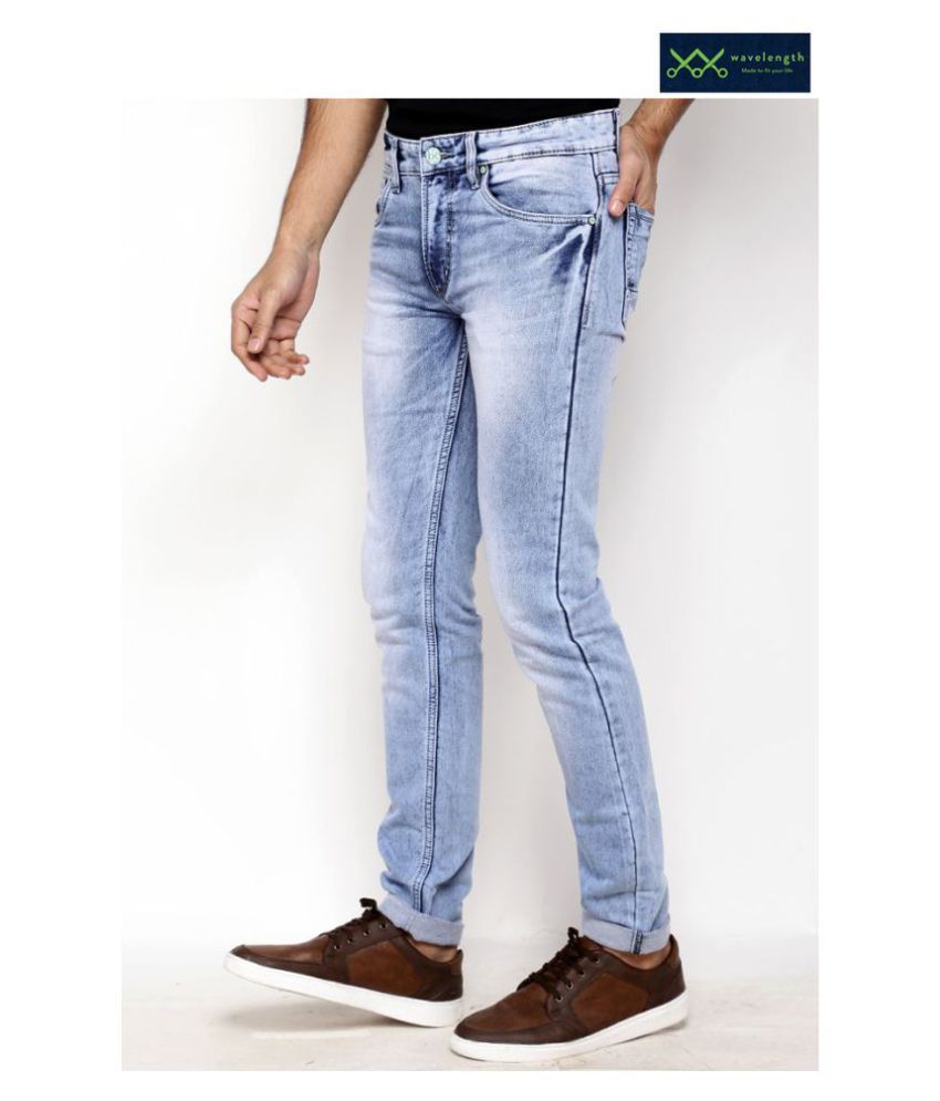 WAVELENGTH by Vishal Mega Mart Indigo Blue Skinny Jeans - Buy ...