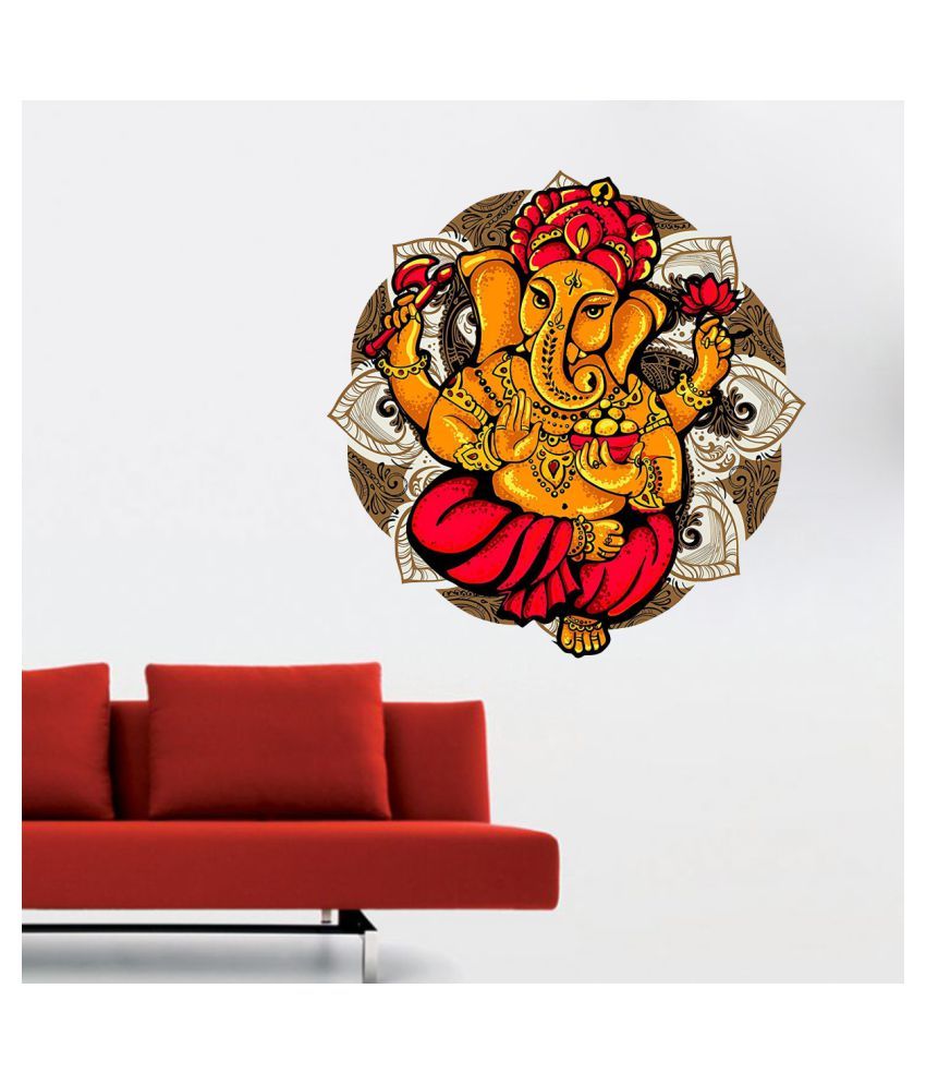 VCREATE DECOR Lord Ganesha Sticker ( 58 X 58 Cms ) - Buy VCREATE DECOR ...