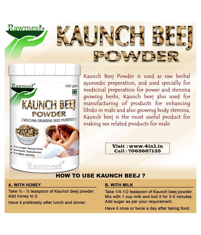     			rawmest Kaunch Beej Powder 400 gm Vitamins Powder