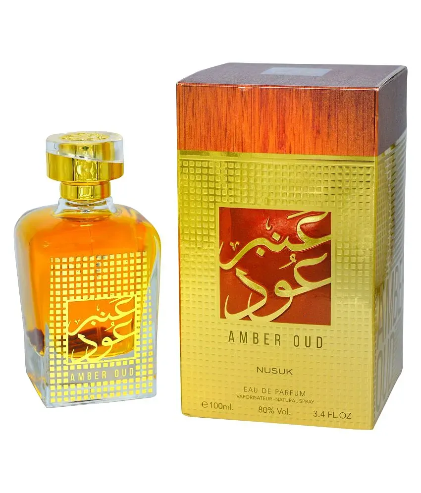 Nusuk Amber Oud Imported Eau De Perfume for Men & Women 100 ml