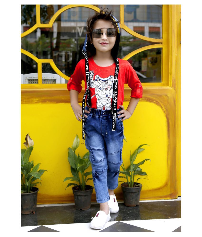 Bad Boys Denim Dungaree Set. - Buy Bad Boys Denim Dungaree Set. Online at  Low Price - Snapdeal