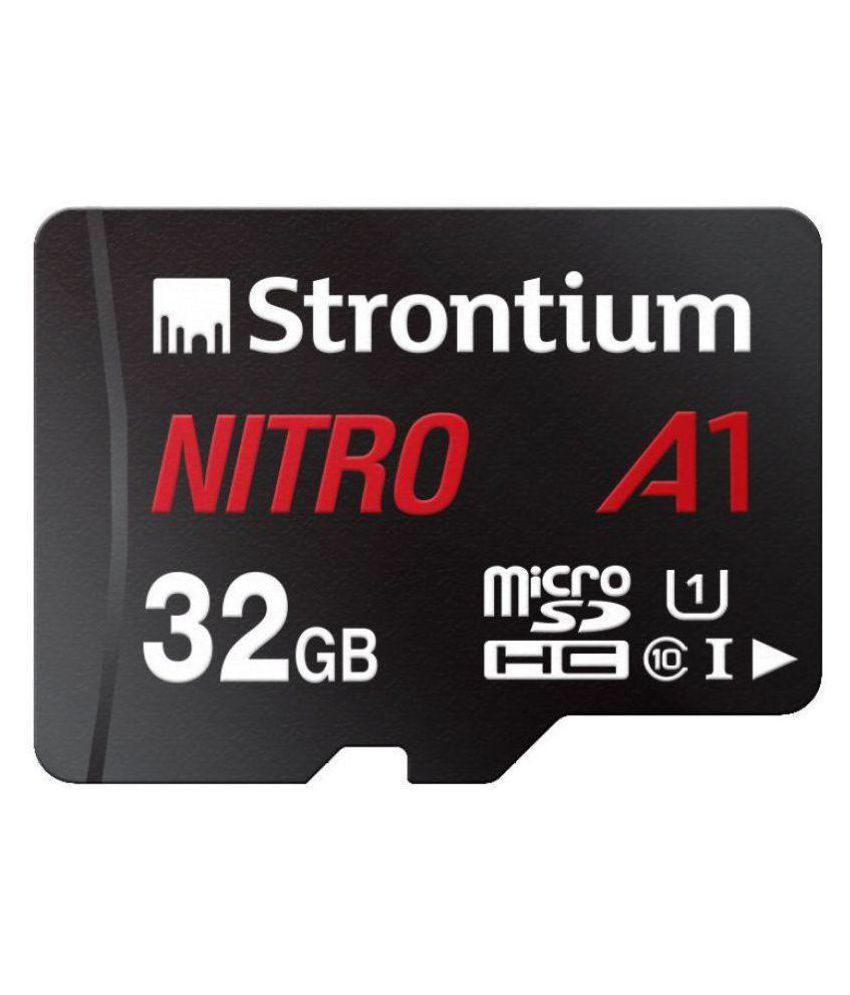 Strontium Nitro A1 32GB 100MB/s Class 10 Micro SD Memory Card with Adapter
