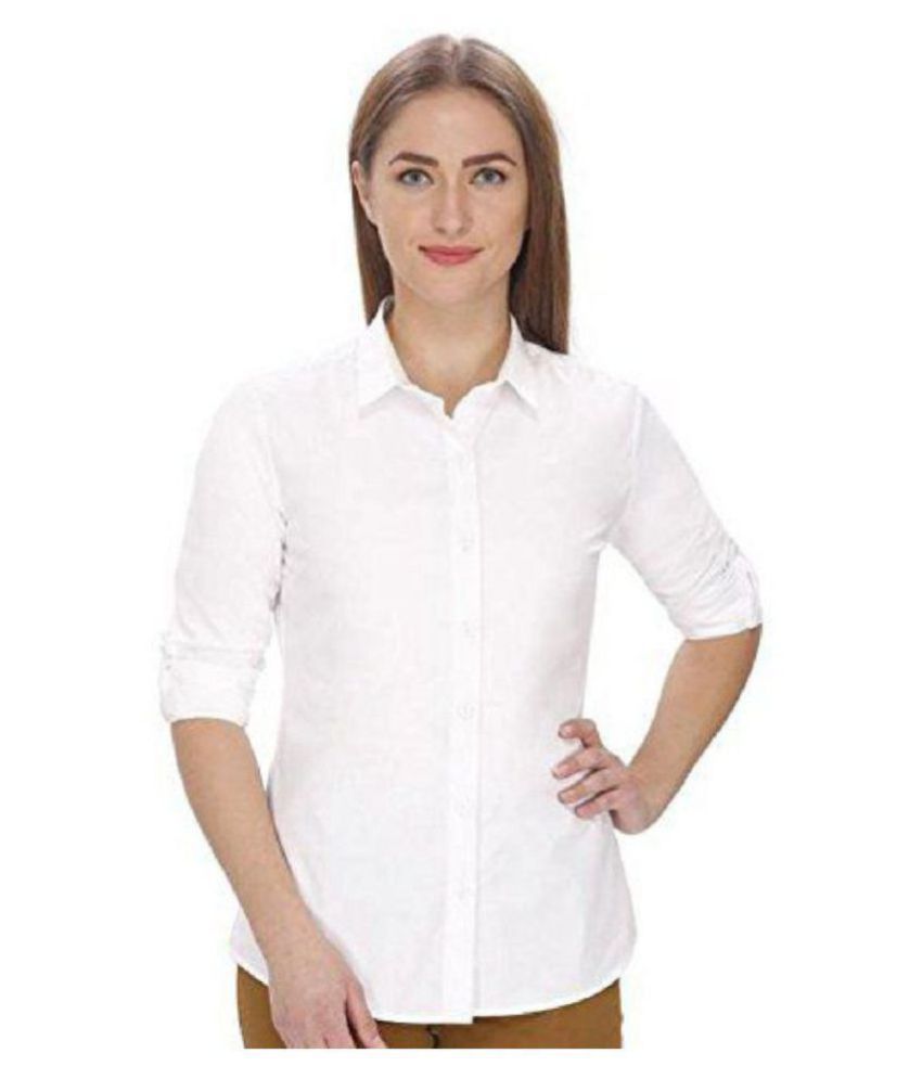 white rayon shirt