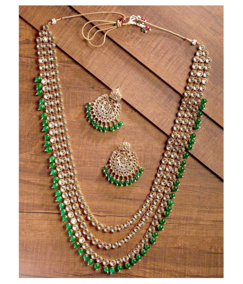 zaveri pearls zinc jewel set