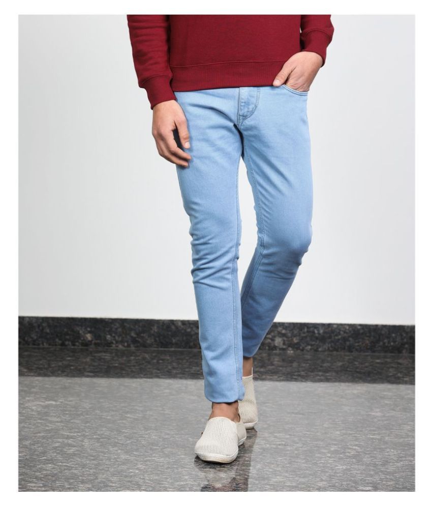 light blue slim jeans