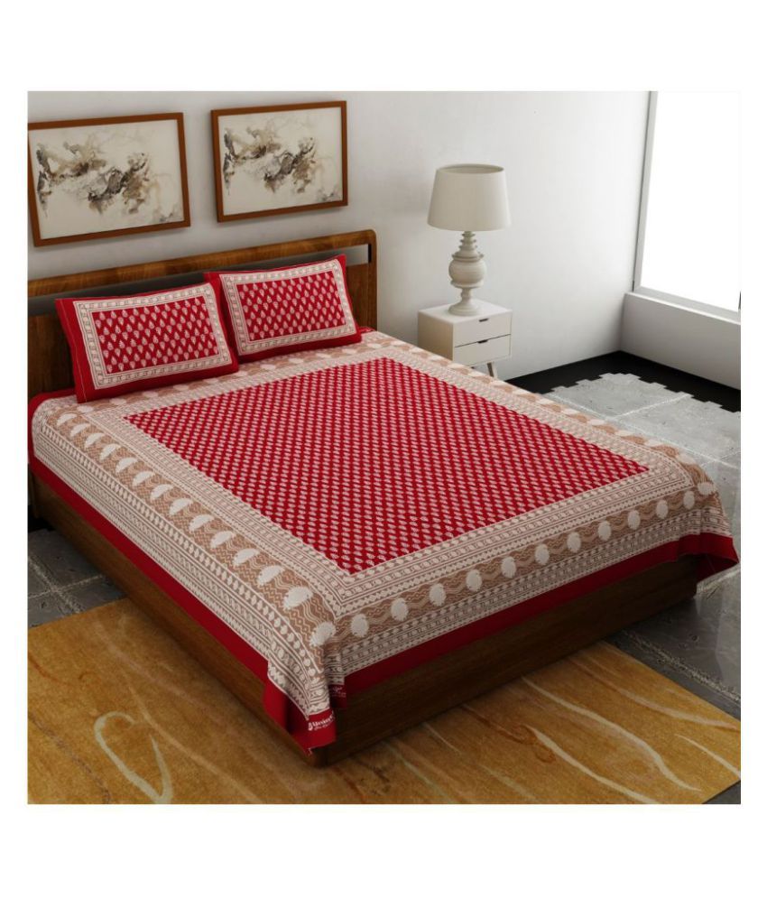Uniqchoice Cotton Double Bedsheet with 2 Pillow Covers Buy Uniqchoice