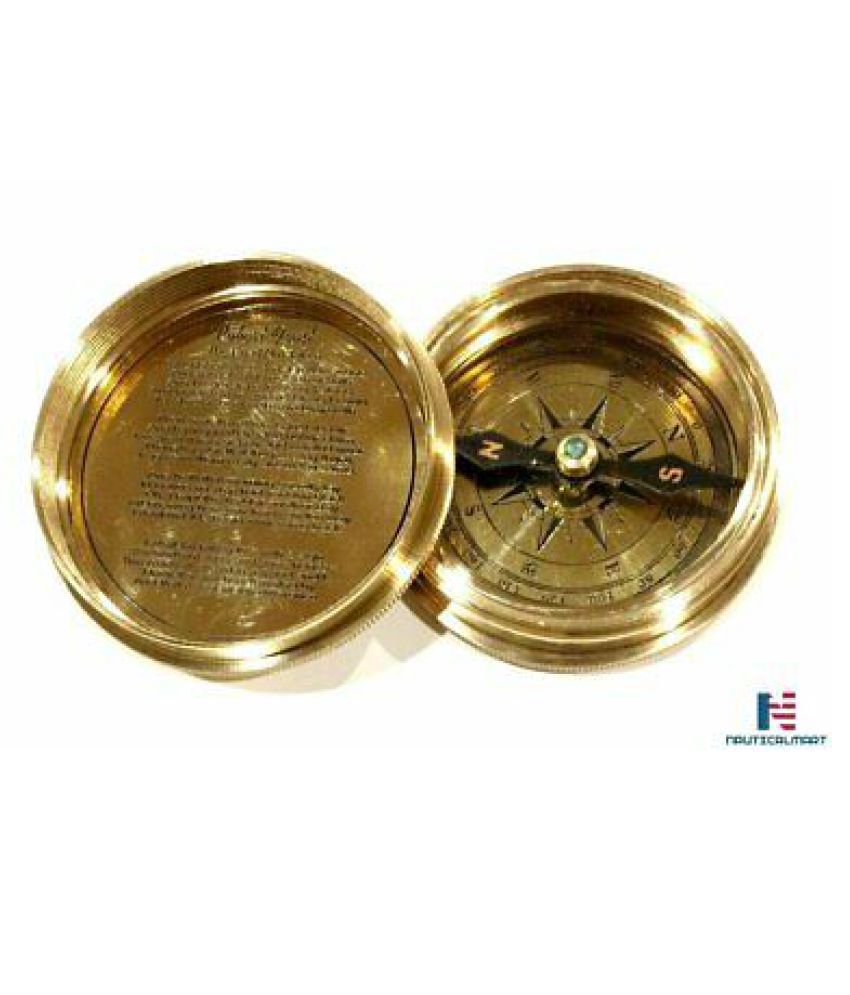 Nautical Brass 100 Years Calendar Pocket Compass with Christmas Day Gift 