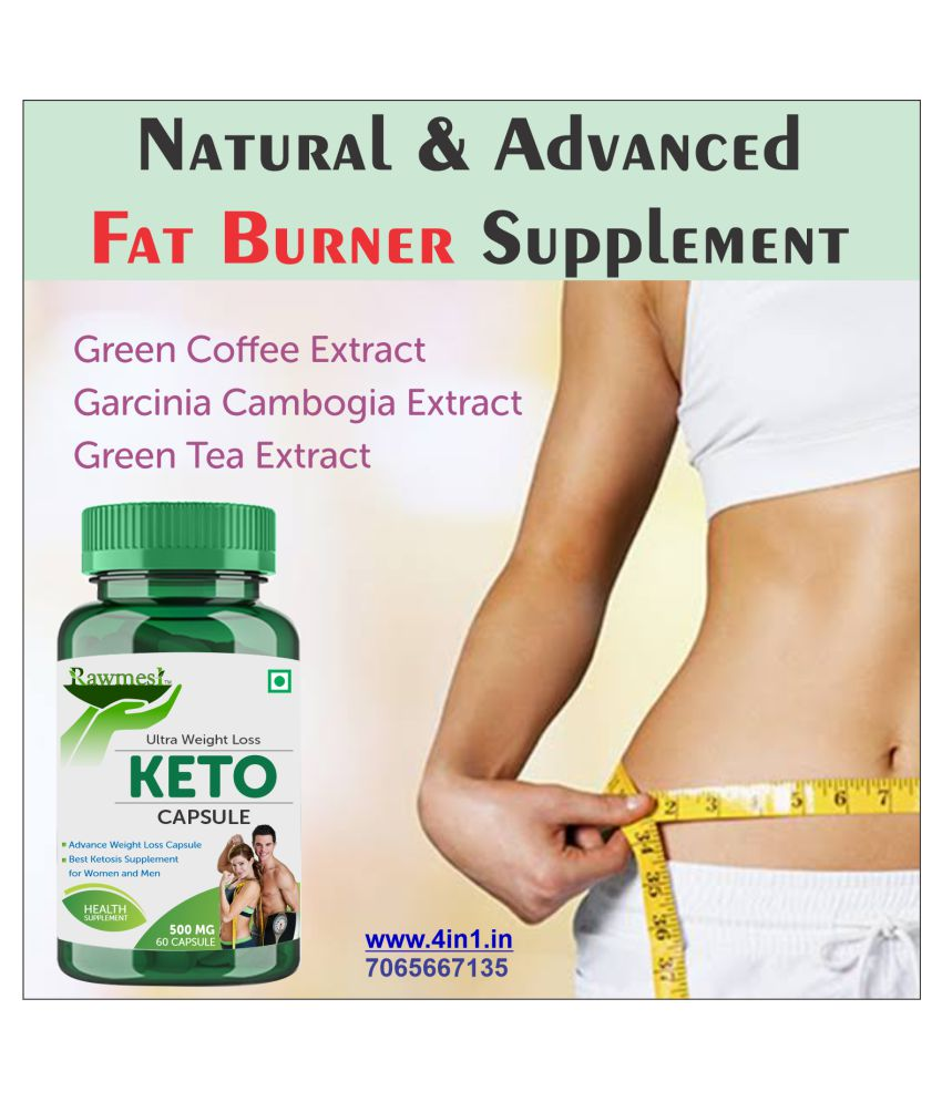 rawmest Keto Slim Advanced Fat Burner 180 Capsules 180 gm Strawberry