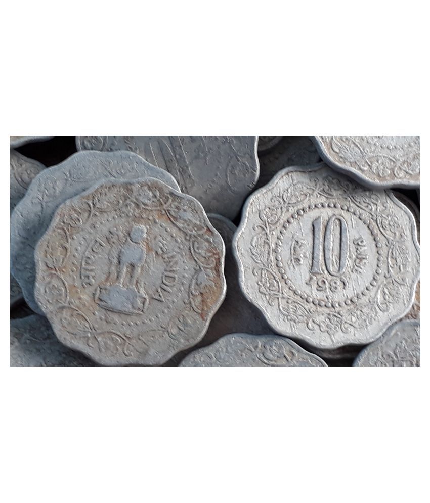     			MANMAI COINS - 500 COINS LOT - BIG 10 PAISE 500 Numismatic Coins