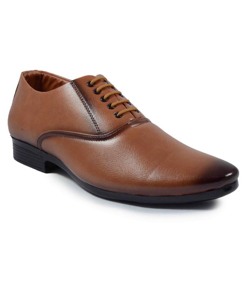 Mr Men Derby Non-Leather Tan Formal Shoes Price in India- Buy Mr Men ...