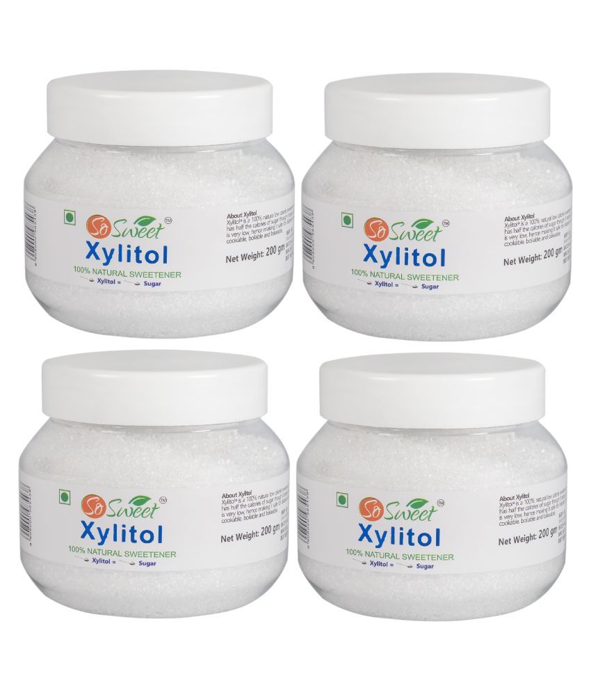     			So Sweet Xylitol 100% Natural Sweetener 800gm -Sugarfree (PO4) (200gm Each)