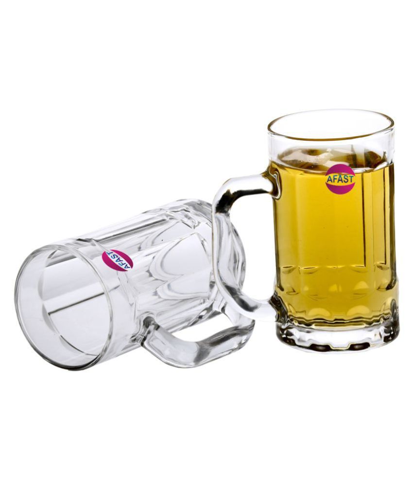     			Somil Beer Mug Glasses Set,  400 ML - (Pack Of 2)