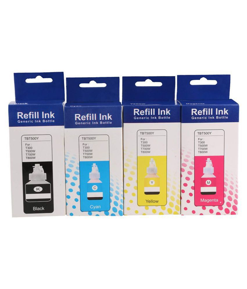 JIMIGO FOR BROTHER DCP-T710 Multicolor Pack of 4 Ink bottle for REFILL INK brother DCP T300 ,DCP ...