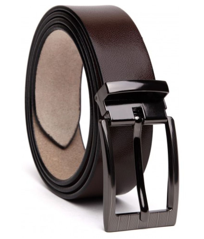     			Runsi Brown Leather Formal Belt