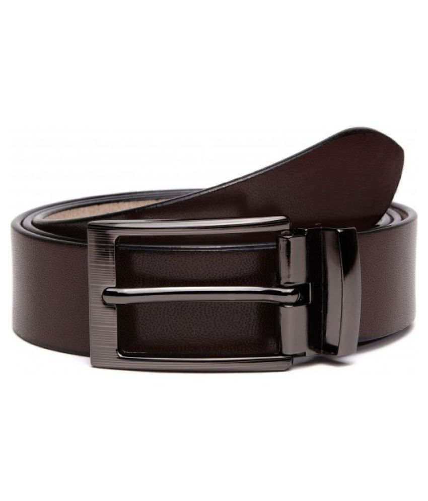     			Runsi Brown Leather Formal Belt