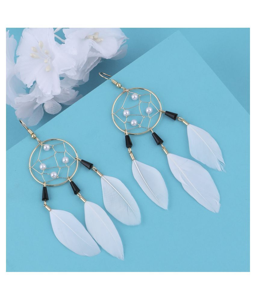     			SILVER SHINE Party Wear Stylish Dangle  Earring For Girl Women