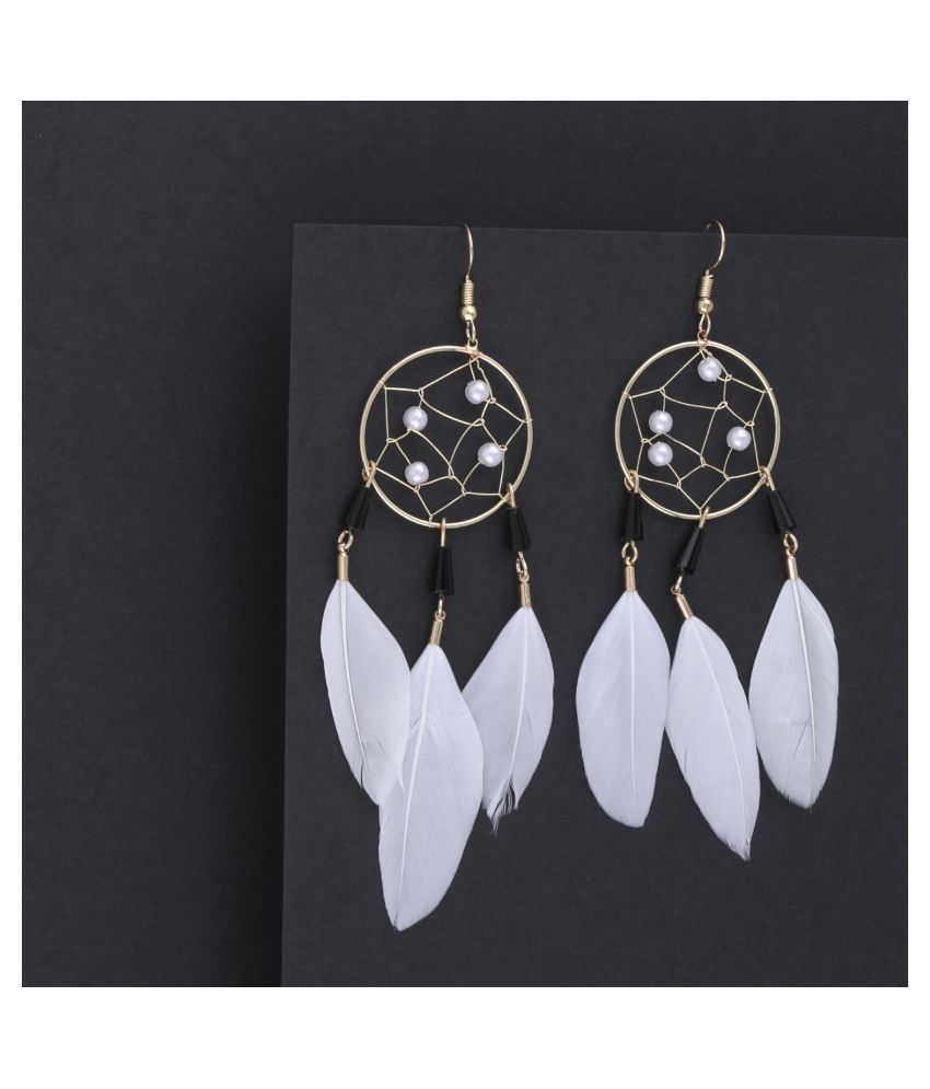     			SILVER SHINE Party Wear Stylish Dangle  Earring For Girl Women