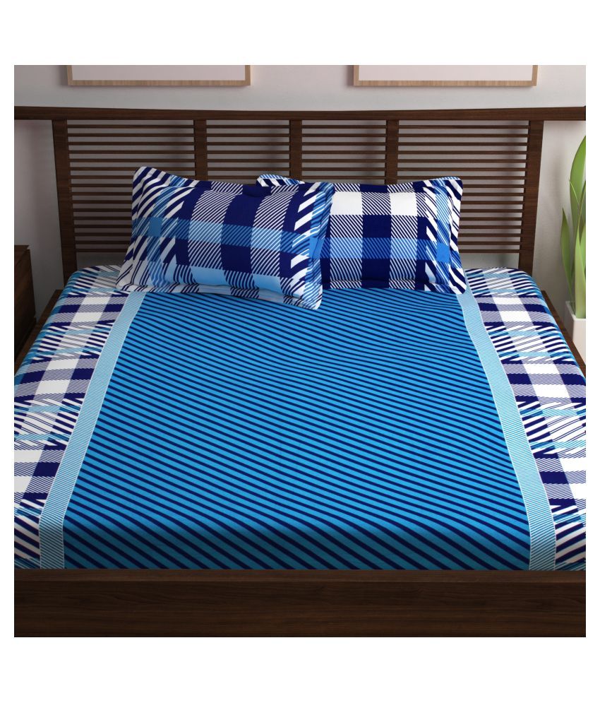 bed cover double bed cotton with zip