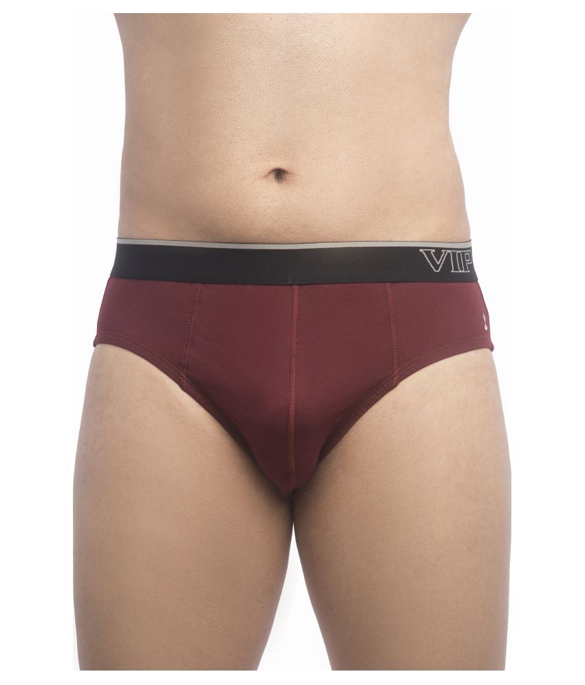     			VIP Pack of 4 Cotton Men's Briefs ( Maroon )