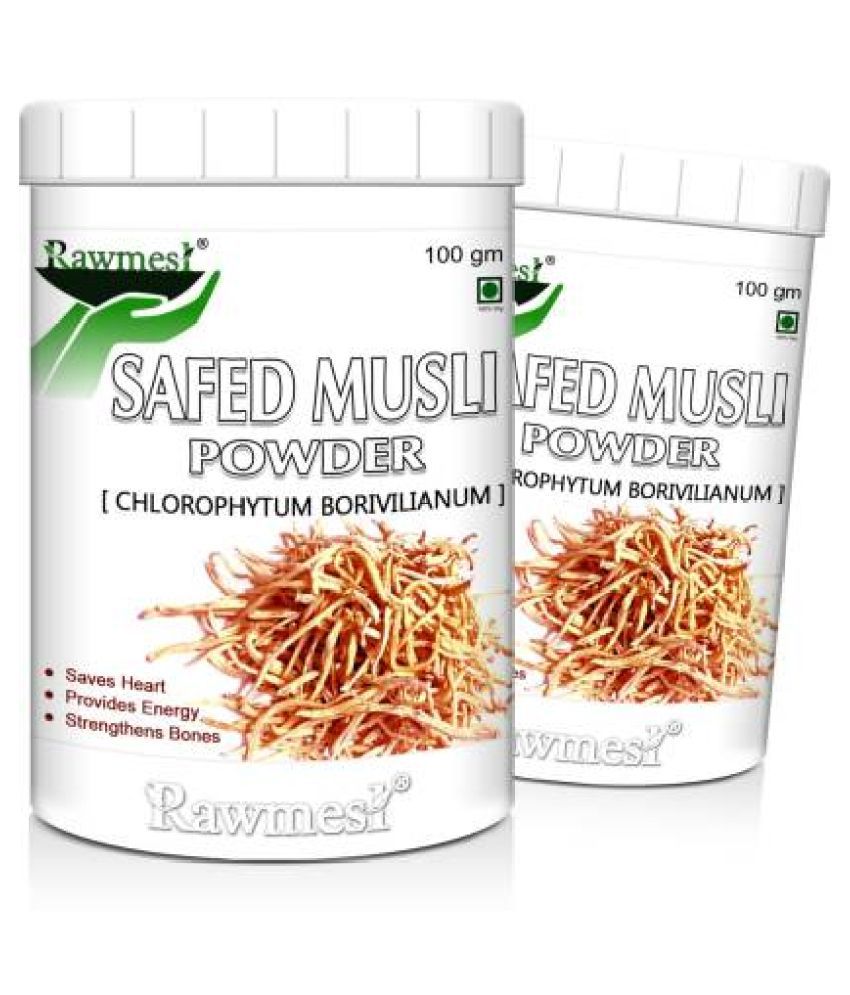     			rawmest Natural Safed Musli Powder 200 gm Vitamins Powder