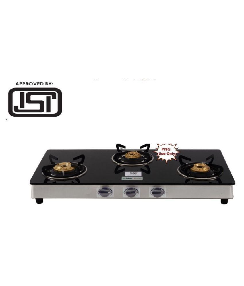 Brightflame Tulip Use For Png 3 Burner Manual Gas Stove Price In India Buy Brightflame Tulip Use For Png 3 Burner Manual Gas Stove Online On Snapdeal