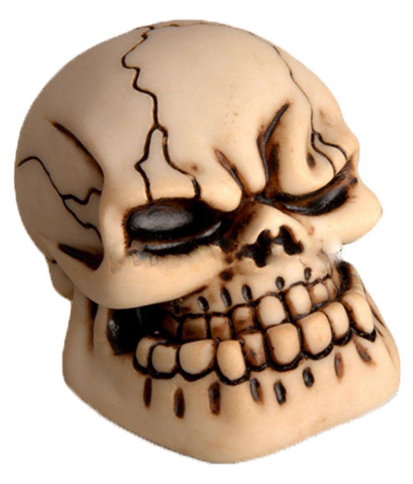 Stick Handbrake Cover Skull Shifter Lever Car Gear Shift Knob Wicked Carved