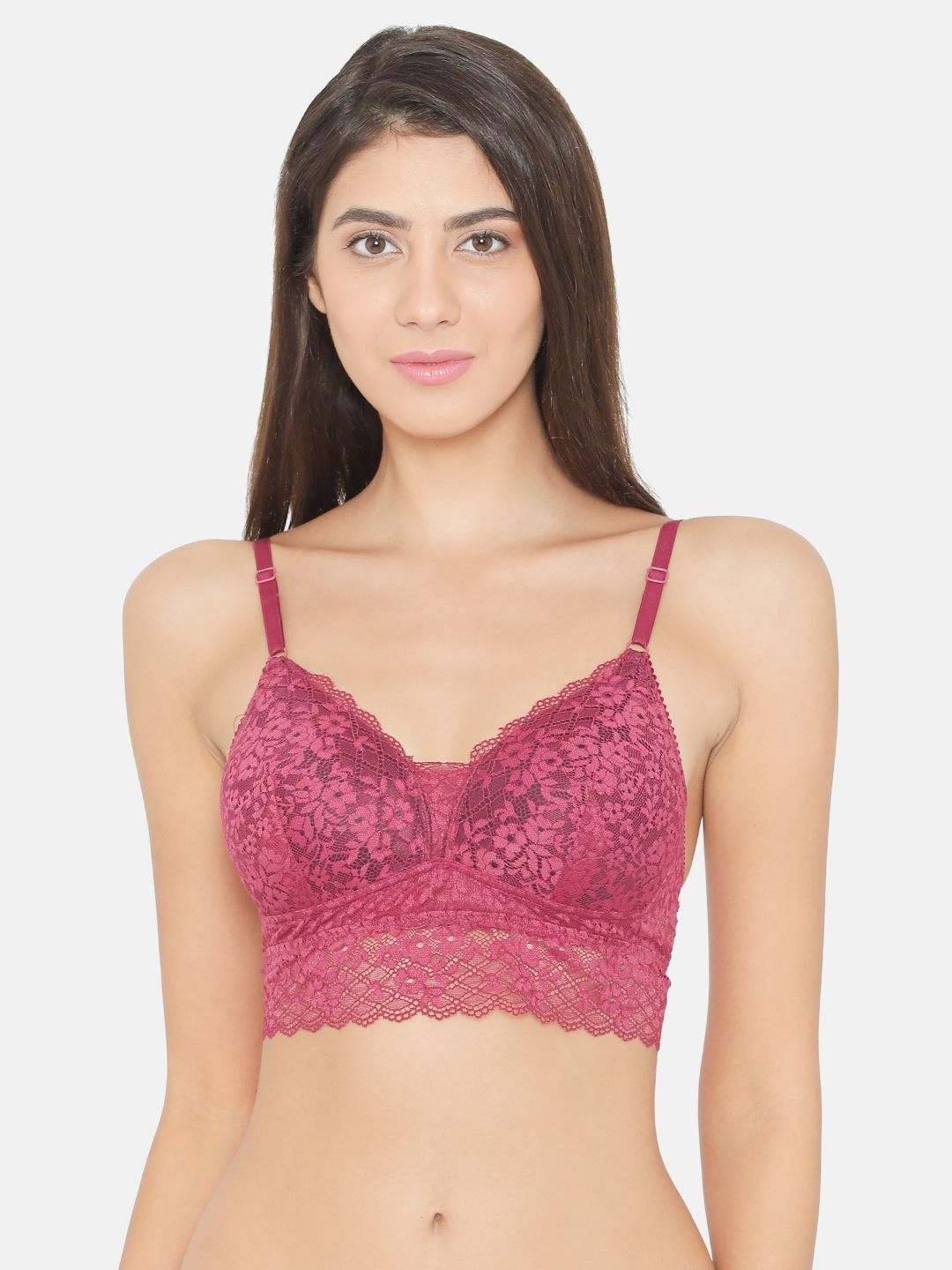     			Clovia Lace Bralette - Purple