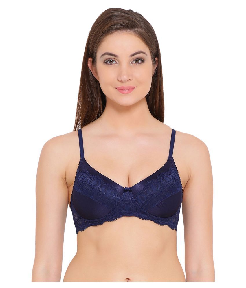     			Clovia Polyamide T-Shirt Bra - Navy