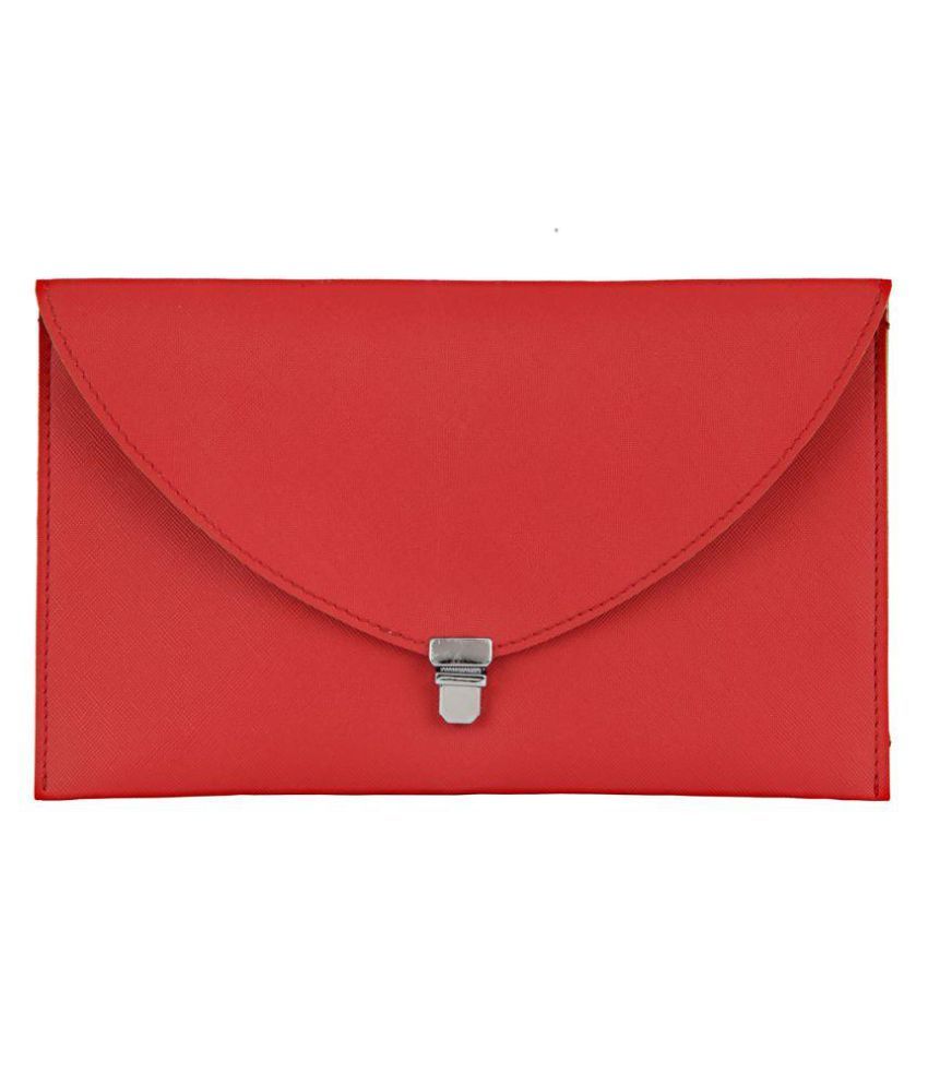 Buy JL Collections Pink Faux Leather Envelope at Best Prices in India