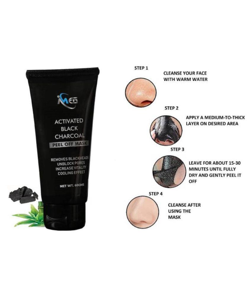 IMEN Charcoal Blackhead Remover Deep Cleansing Face Peel Masks Instant Glow 60 gm Buy IMEN