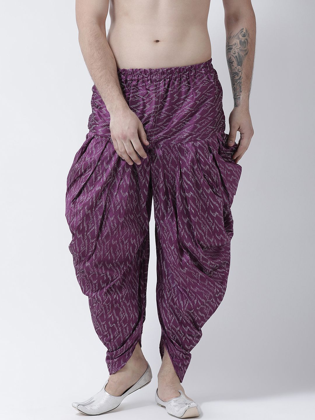     			Deyann Purple Dhoti