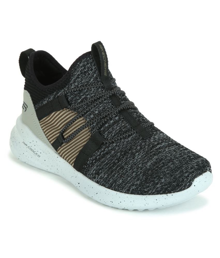 skechers black running shoes