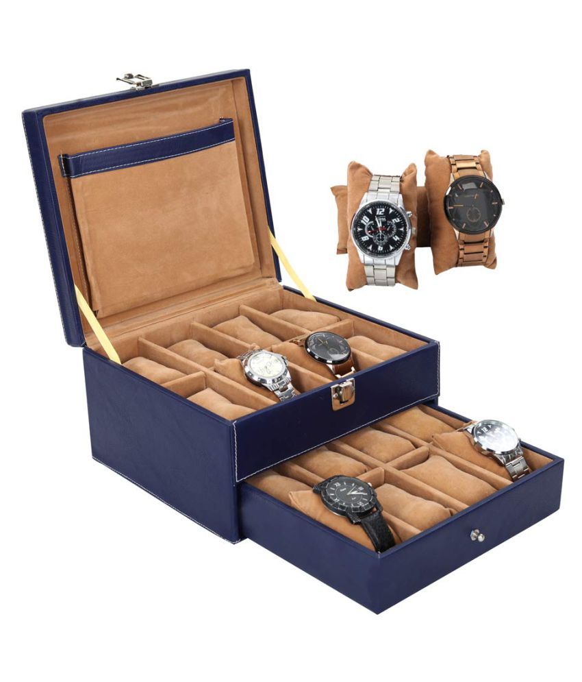 blue designer watch
