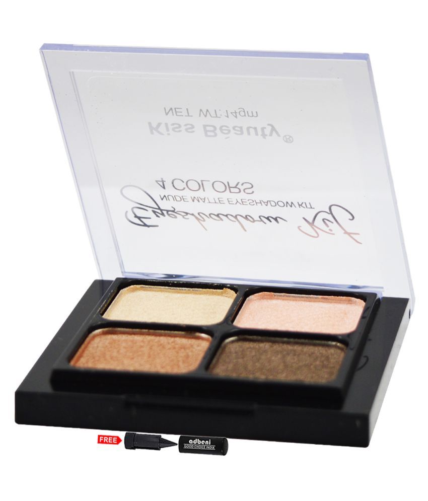     			Kiss Beauty 4-Color Matte-8156-04 Eye Shadow Pressed Powder Colours 14 gm