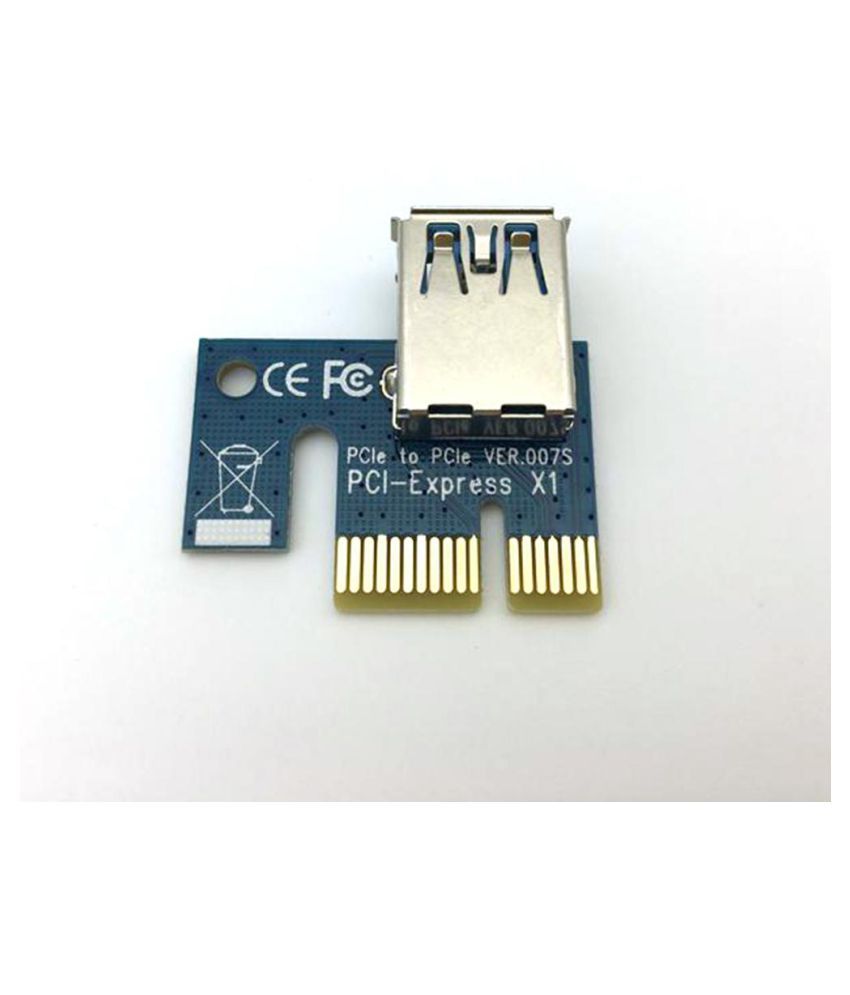 HighSpeed USB3.0 Port PCIe PCI Express 1x Extender Riser Card Adapter For Mining 