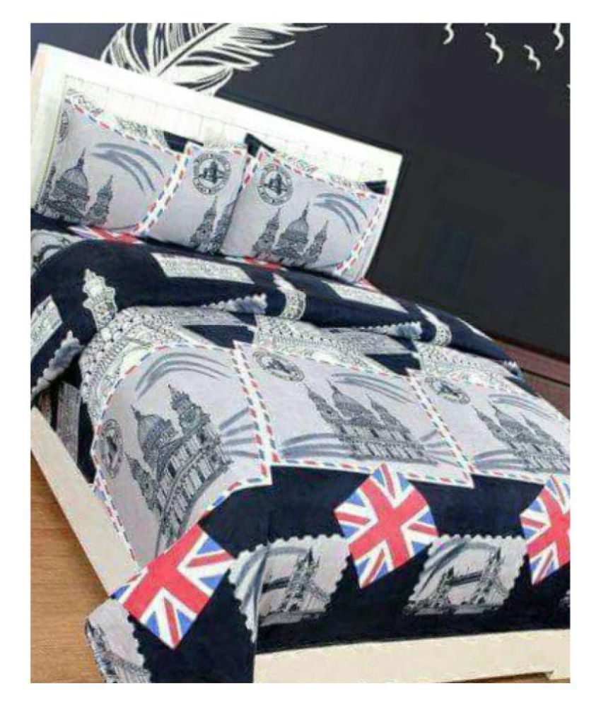 Ak Traders Poly Cotton Double Bedsheet with 2 Pillow Covers Buy Ak