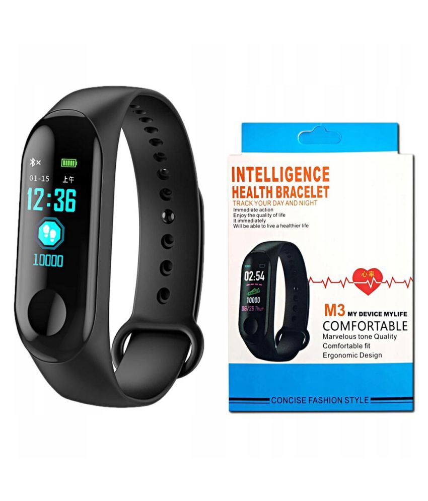 m3 intelligence bluetooth health wrist smart band watch
